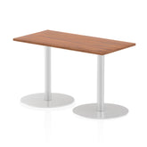 Dynamic Italia 1200 x 600mm Poseur Rectangular Table Walnut Top 725mm High Leg ITL0233 DD